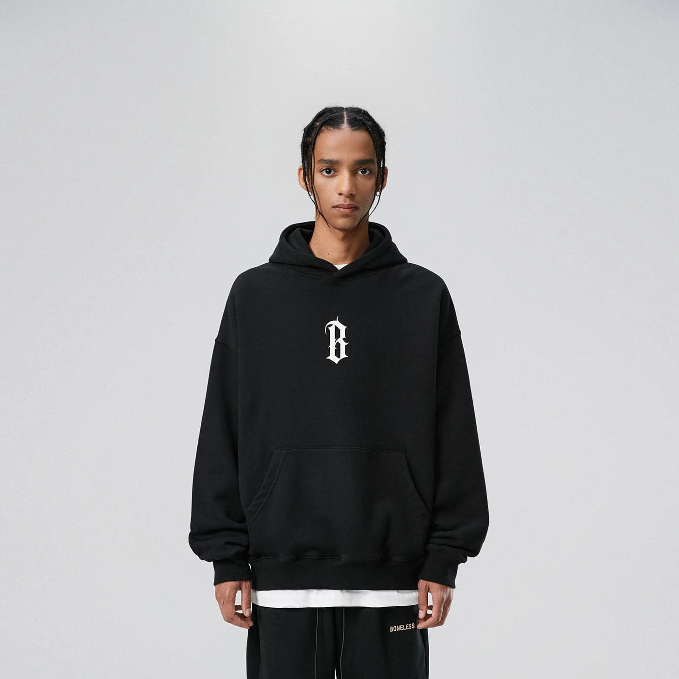 BONELESS Gothic LOGO Hoodie