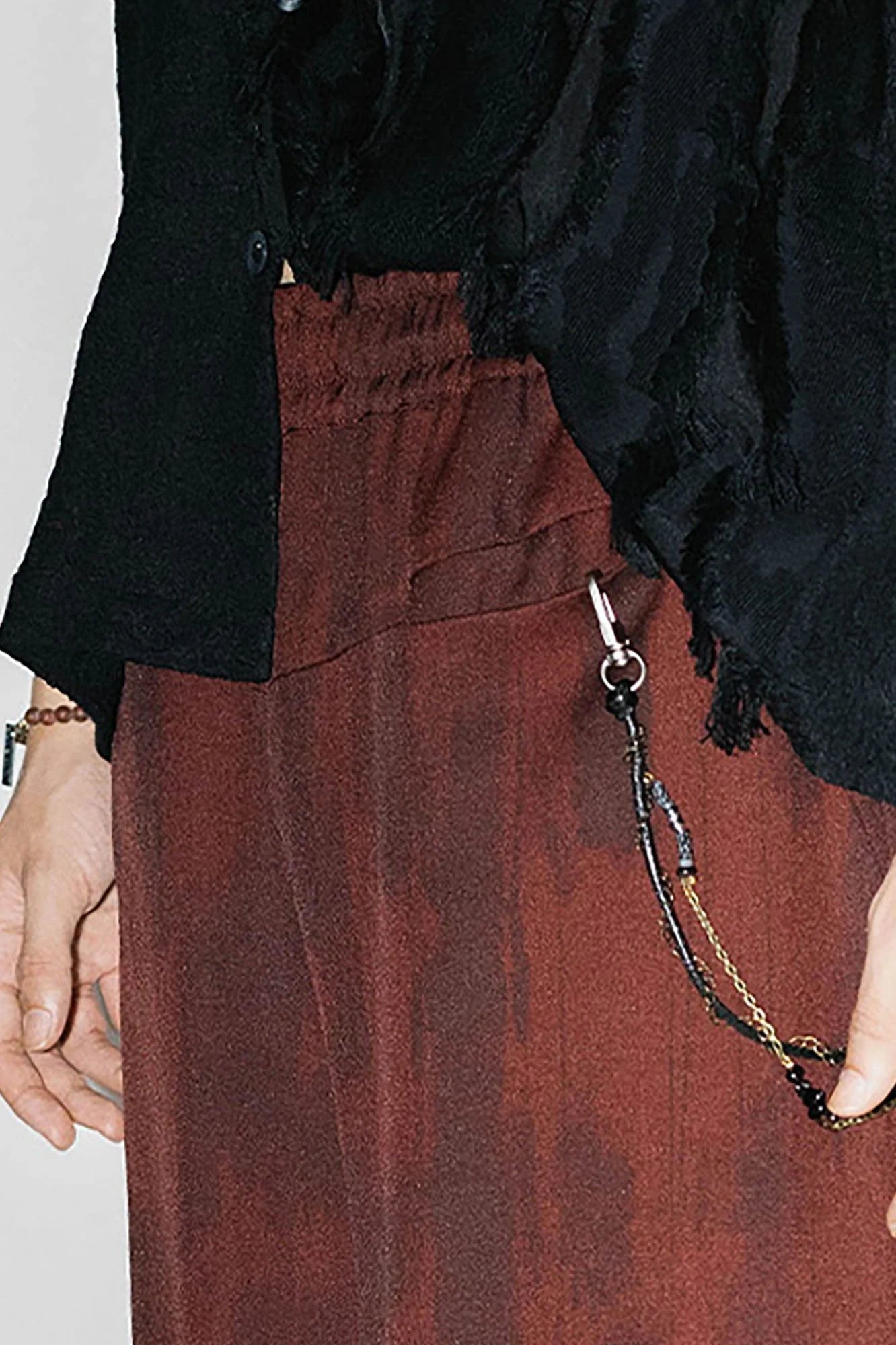 ALVNG AR ANTS Tie-Dye Reversible Wide-Leg Drawstring Pants