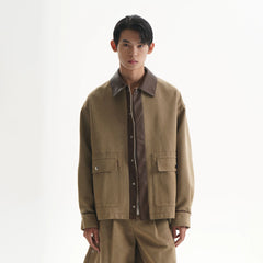 ORAL UTOPIA PU Panel Utility Jacket