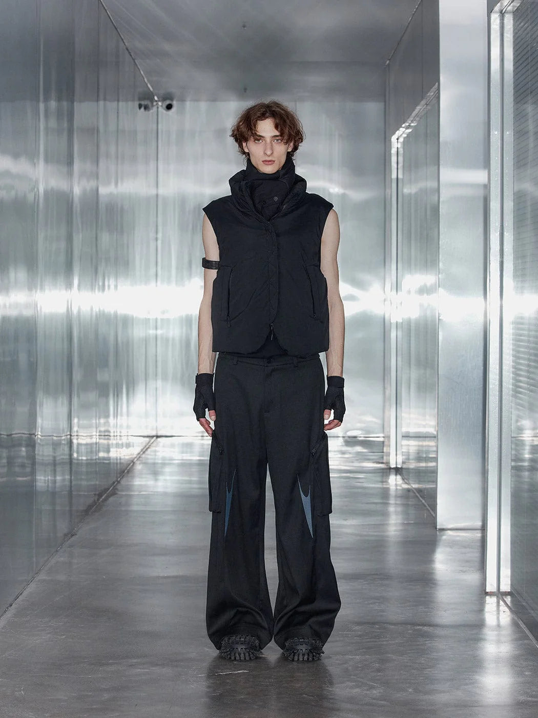 49PERCENT Embroidered Arrows Cargo Suit Pants