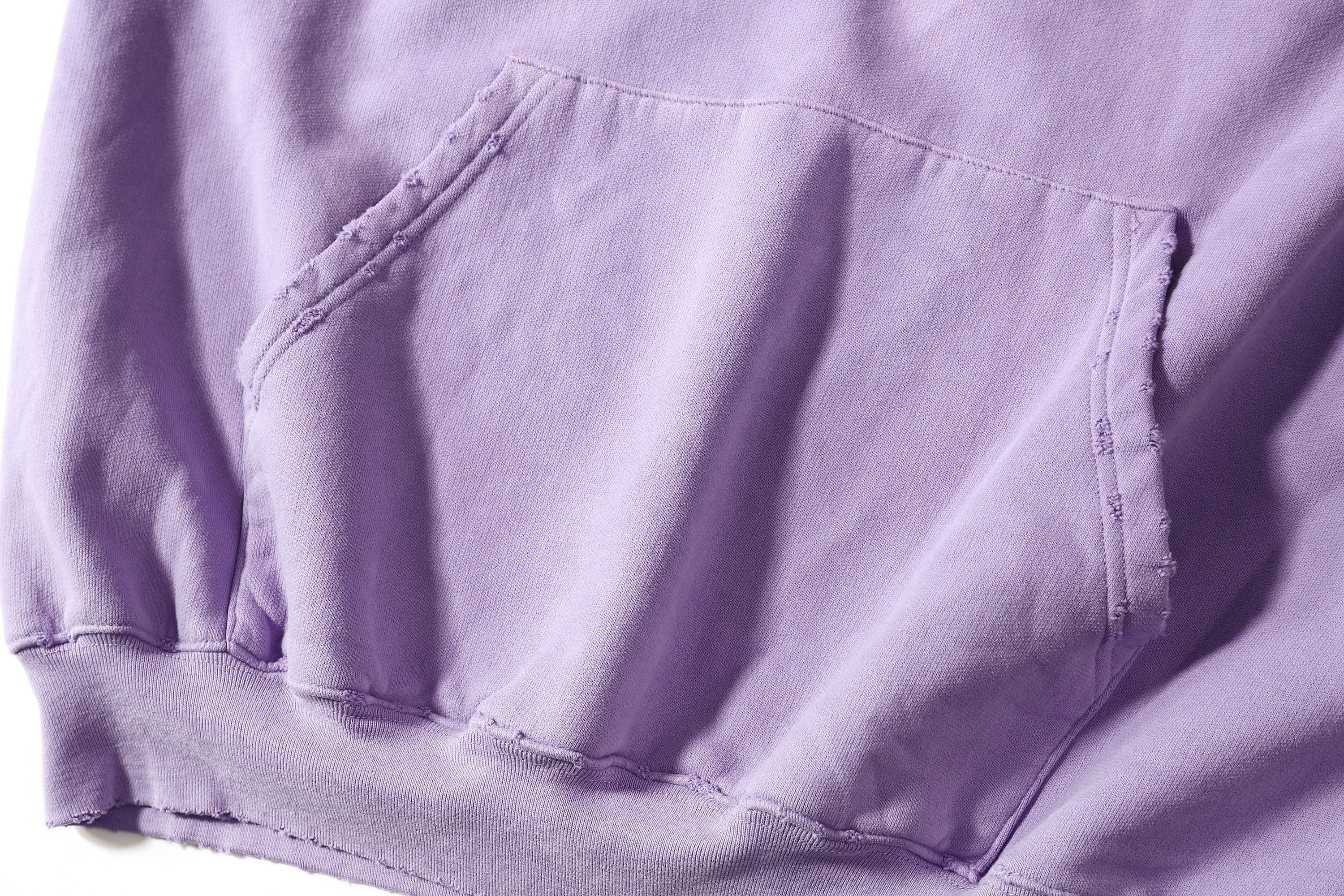 ULIPERY Distressed Gradient Oversized Hoodie Purple