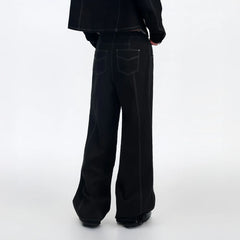 TIWILLTANG Retro Stitched Paneled Oversized Pants