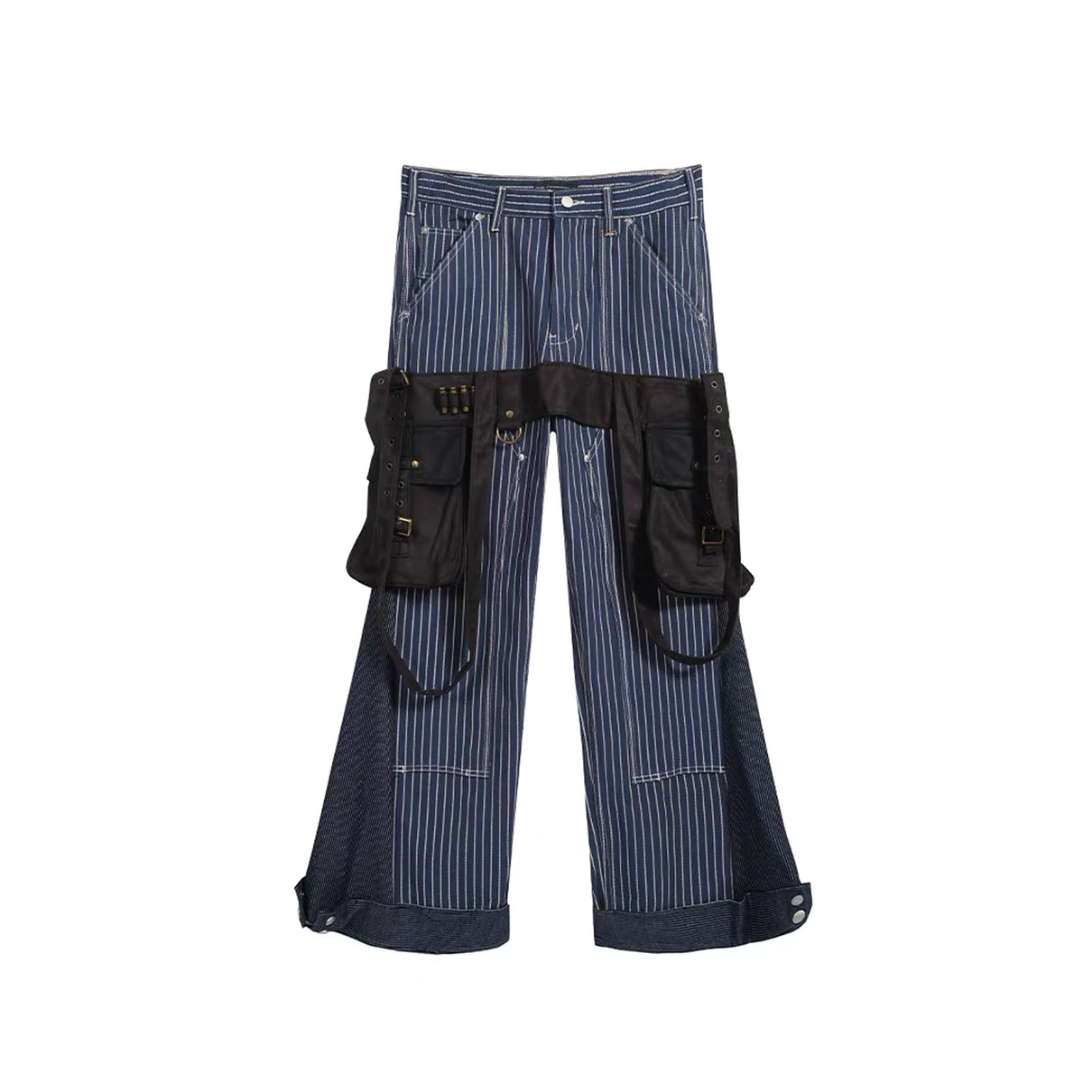 NOTHINGNESS WORLD Strap-On Pouch Utility Wide-Leg Pants