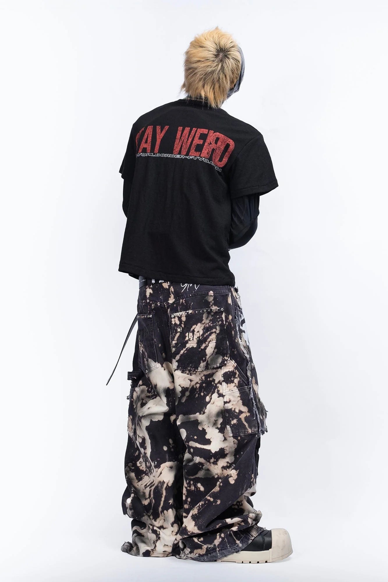 FVVO Stay Weird Graphic Punk T-Shirt