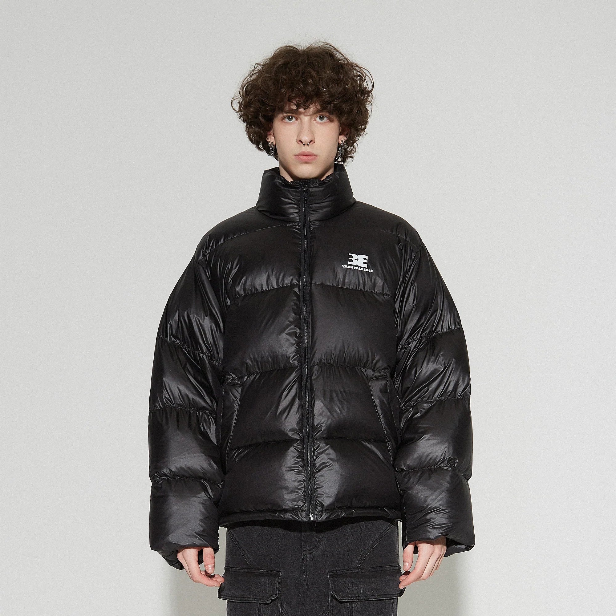 VANN VALRENCE Classic Stand-Collared Duck-Down Oversized Jacket