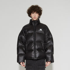 VANN VALRENCE Classic Stand-Collared Duck-Down Oversized Jacket