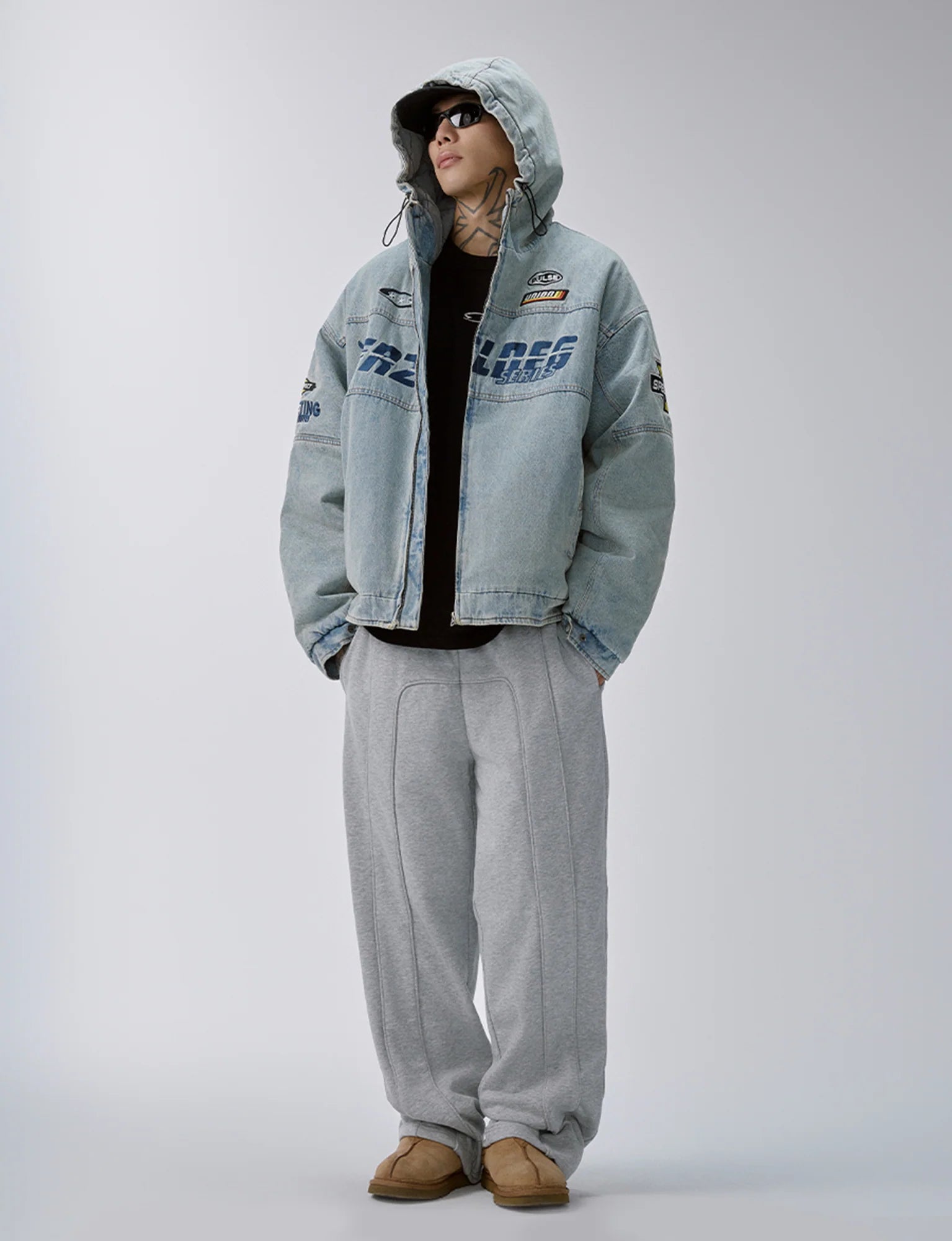 F2CE Stitch Seam Oversized Sweatpants