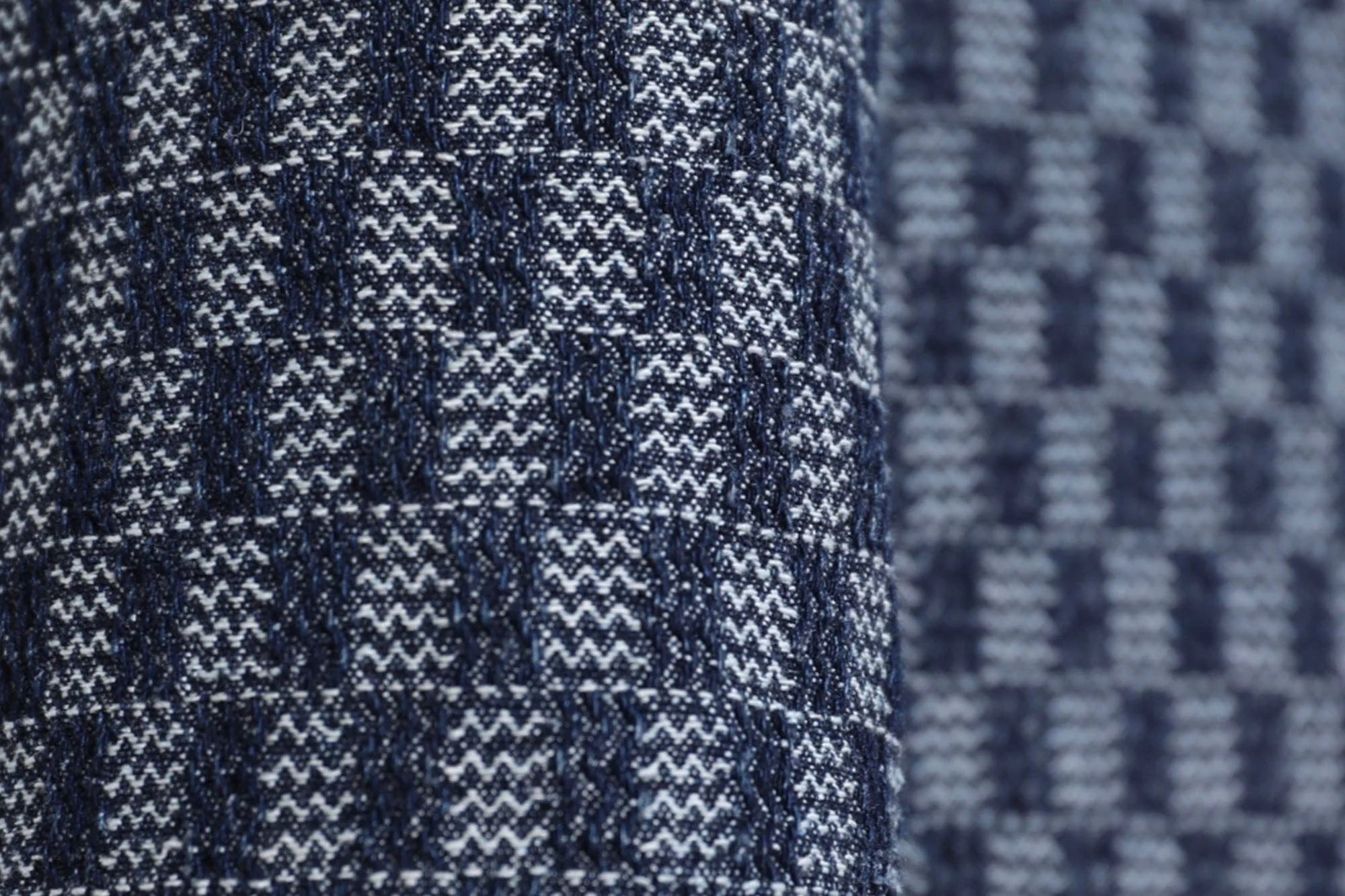 ASSEEN Checkerboard Knee Paneled Flared Jeans