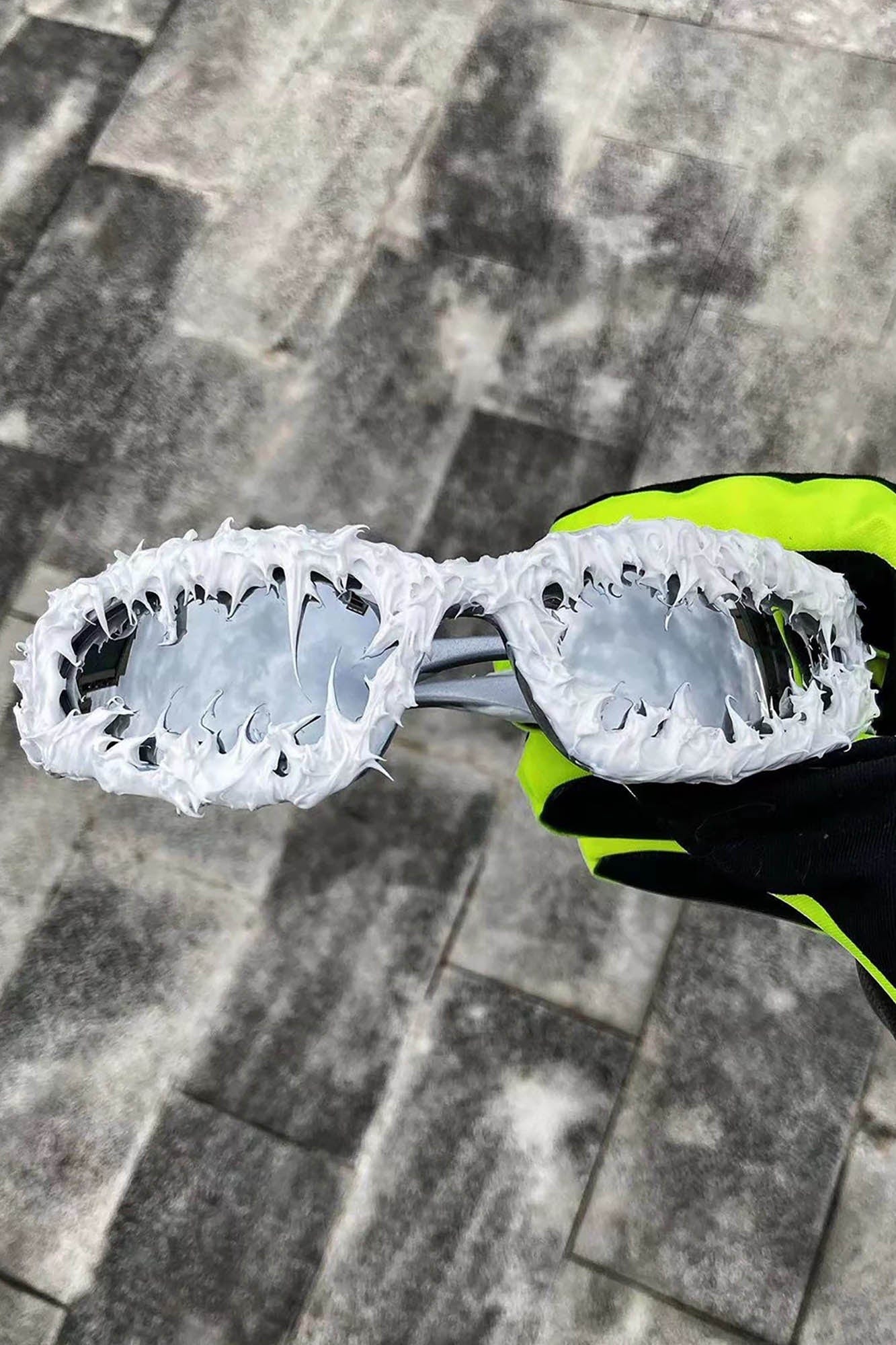 Pi0neeR Ice Melt Dripped Resin Sunglasses