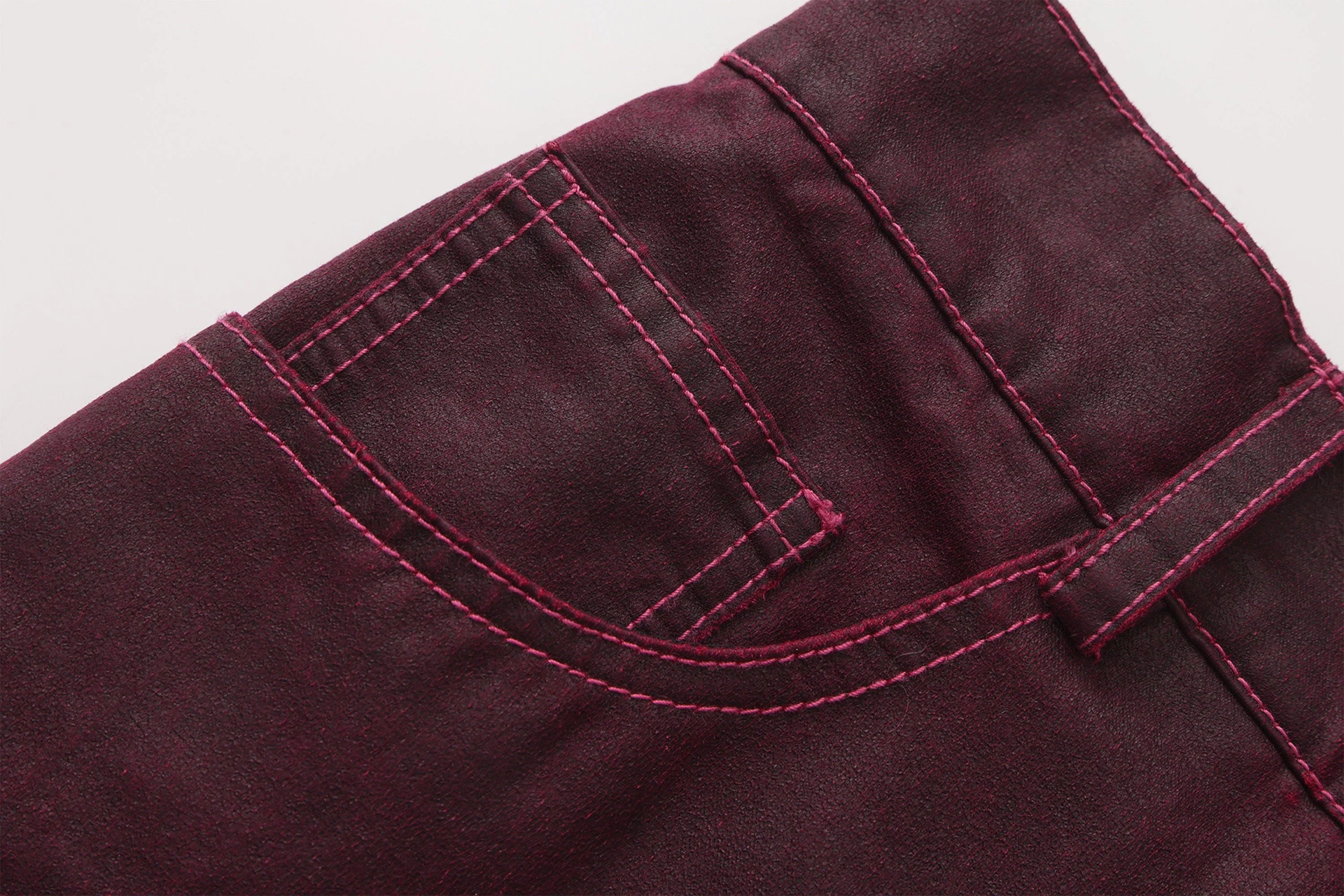 VANN VALRENCE Structured Panel Pleated-Knee Pants