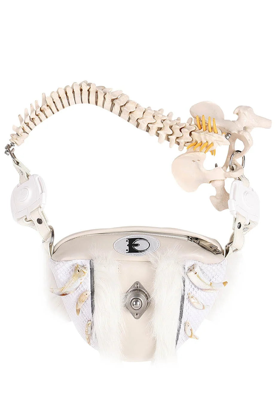 EMBRYO Skeleton Faux Fur Handbag