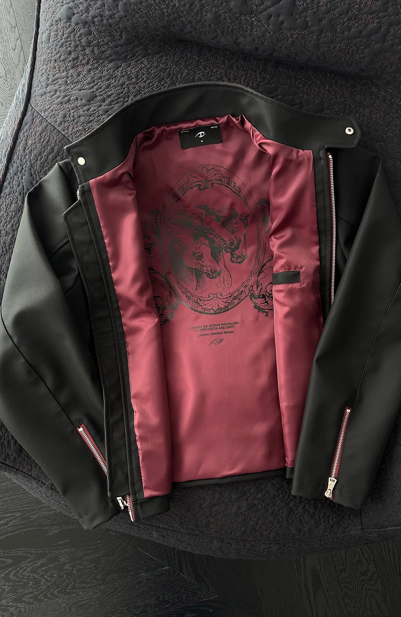 CATSSTAC Harrington PU Jacket
