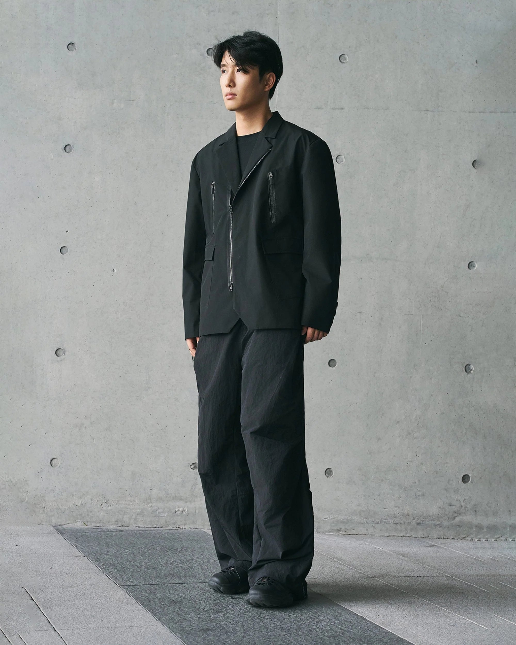 ENSHADOWER Modern Multi-pocket Zipper Outdoor Blazer