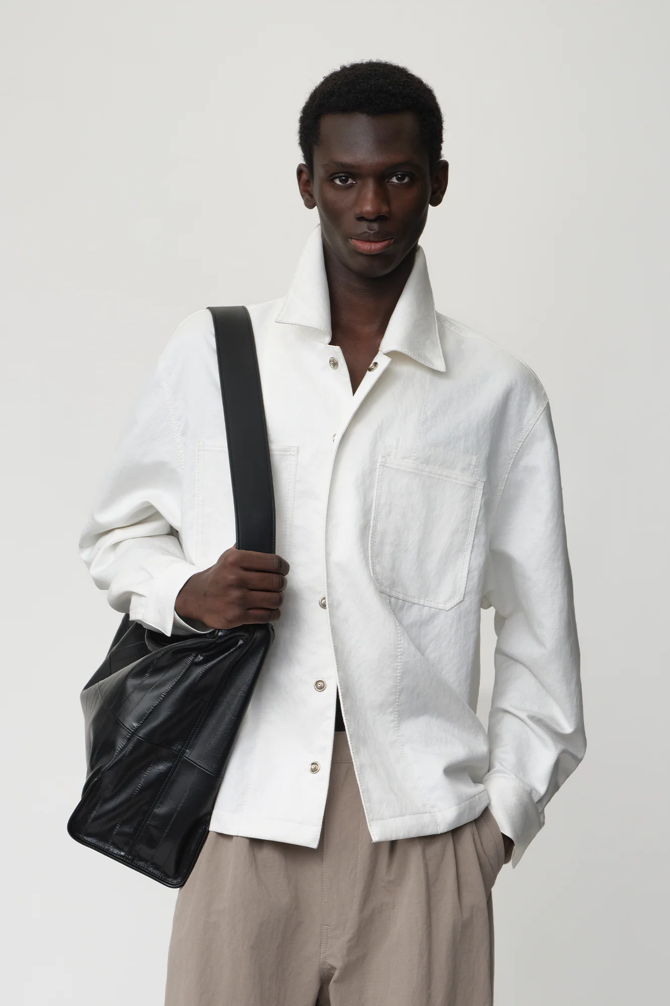 OPICLOTH Cotton-Blend Patch-Pocket Jacket