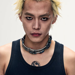 NUNKNOTX Layered Industrial Tube Collar