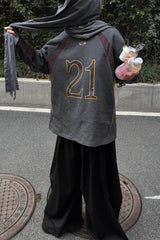 RELABEL No.21 Spliced Layered Long-Sleeve Tee