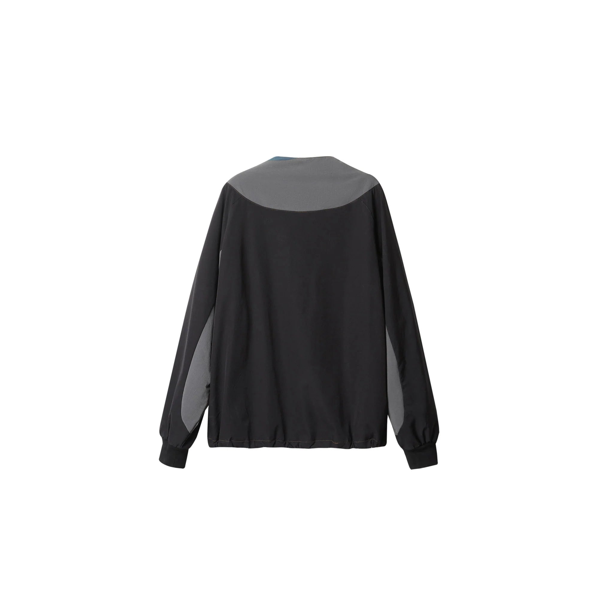 ERROR CODE ROBOT Asymmetric Zip Contrast Panel Sweatshirt