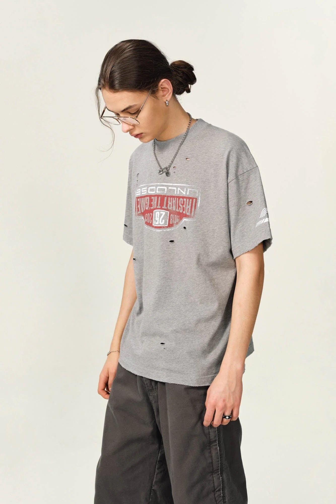 OVDY Retro Distressed Graphic T-Shirt