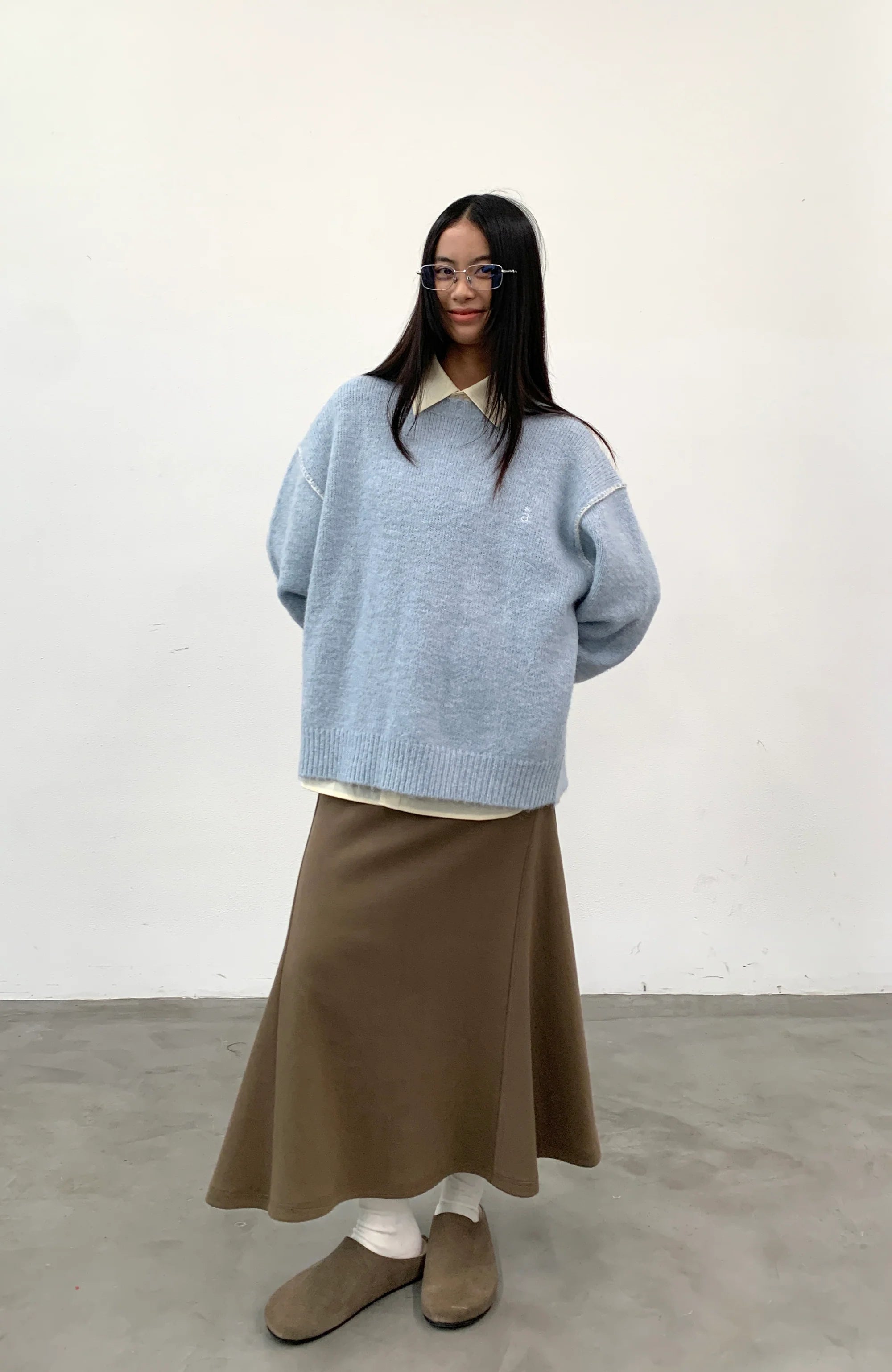 ROARINGWILD A ARCH Chunky Wool-Blend Knit Pullover