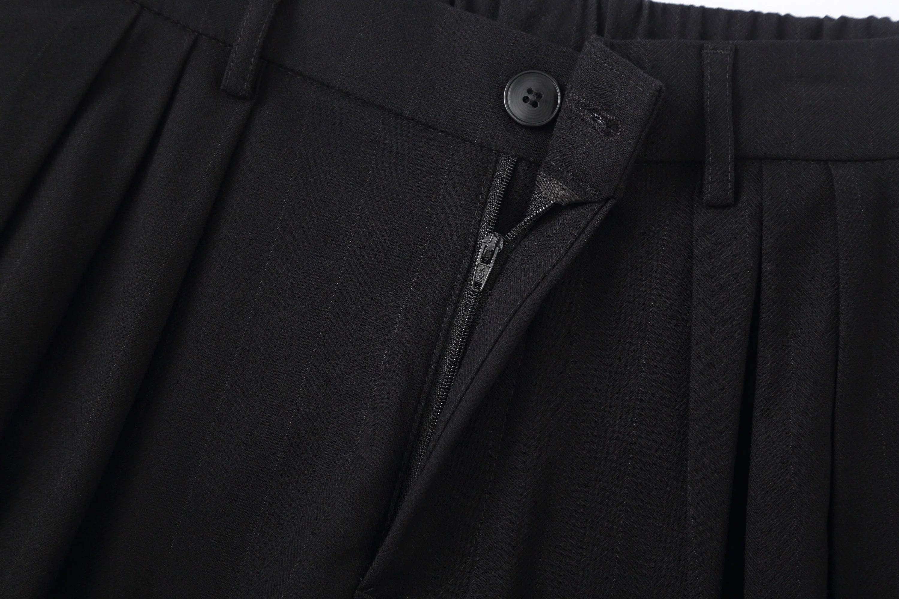 CLP Pleated Draped Wide-Leg Trousers