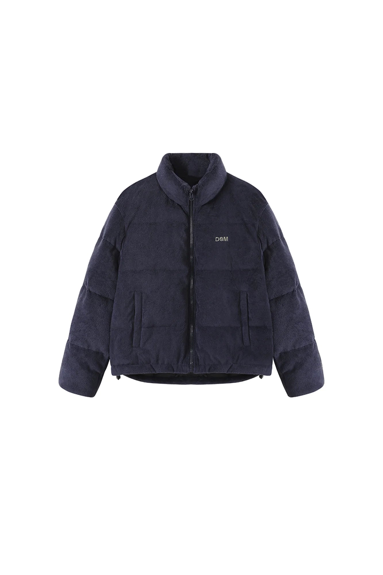 DONSMOKE Quilted Embroidered Slogan Jacket