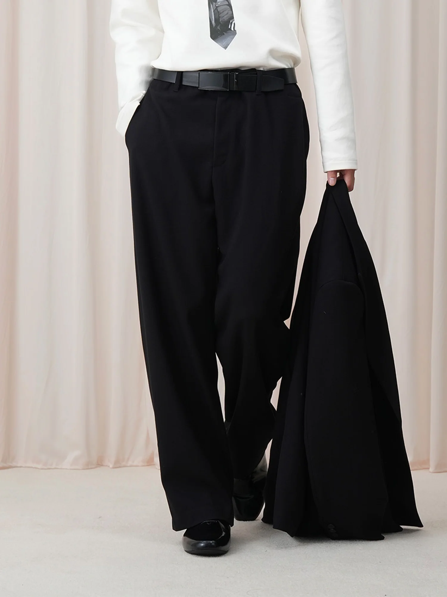 OUYANG WENJUN Minimal Wide-Leg Trousers