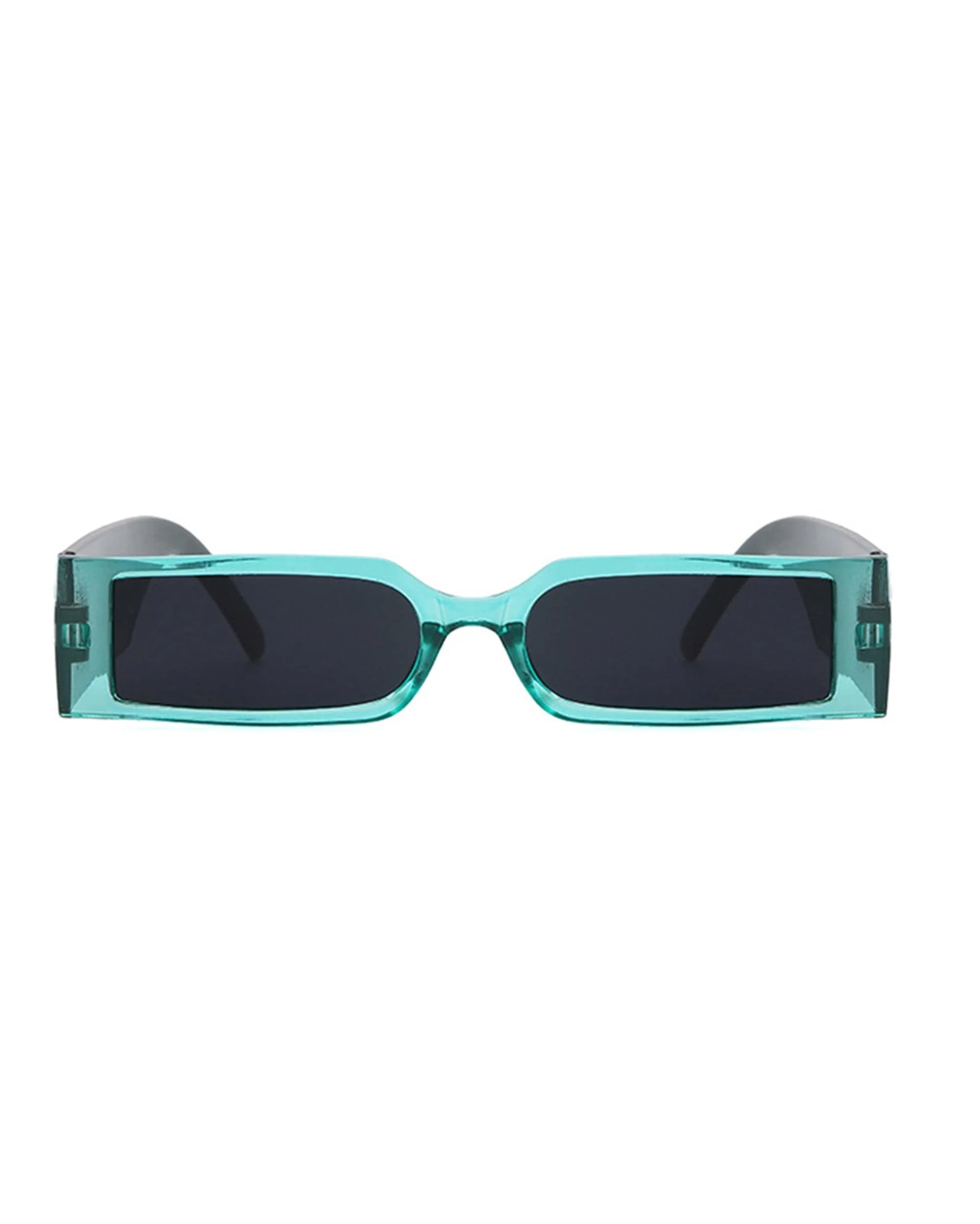DAMAGE ASIA OPTICALS Square Frame Thick Temple Sunglasses