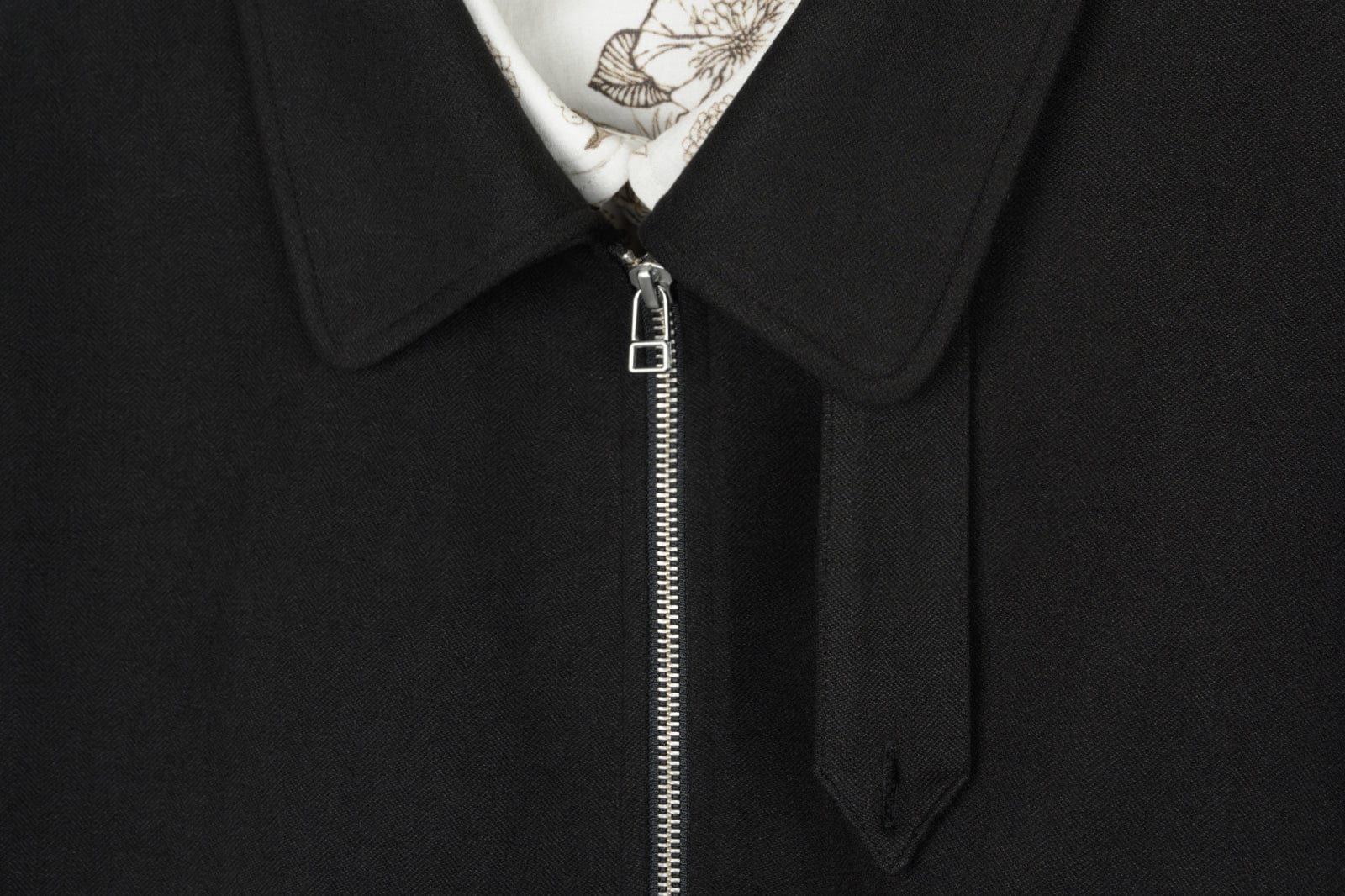 OKAYTHXBYE Double-Layer Floral Zip Jacket