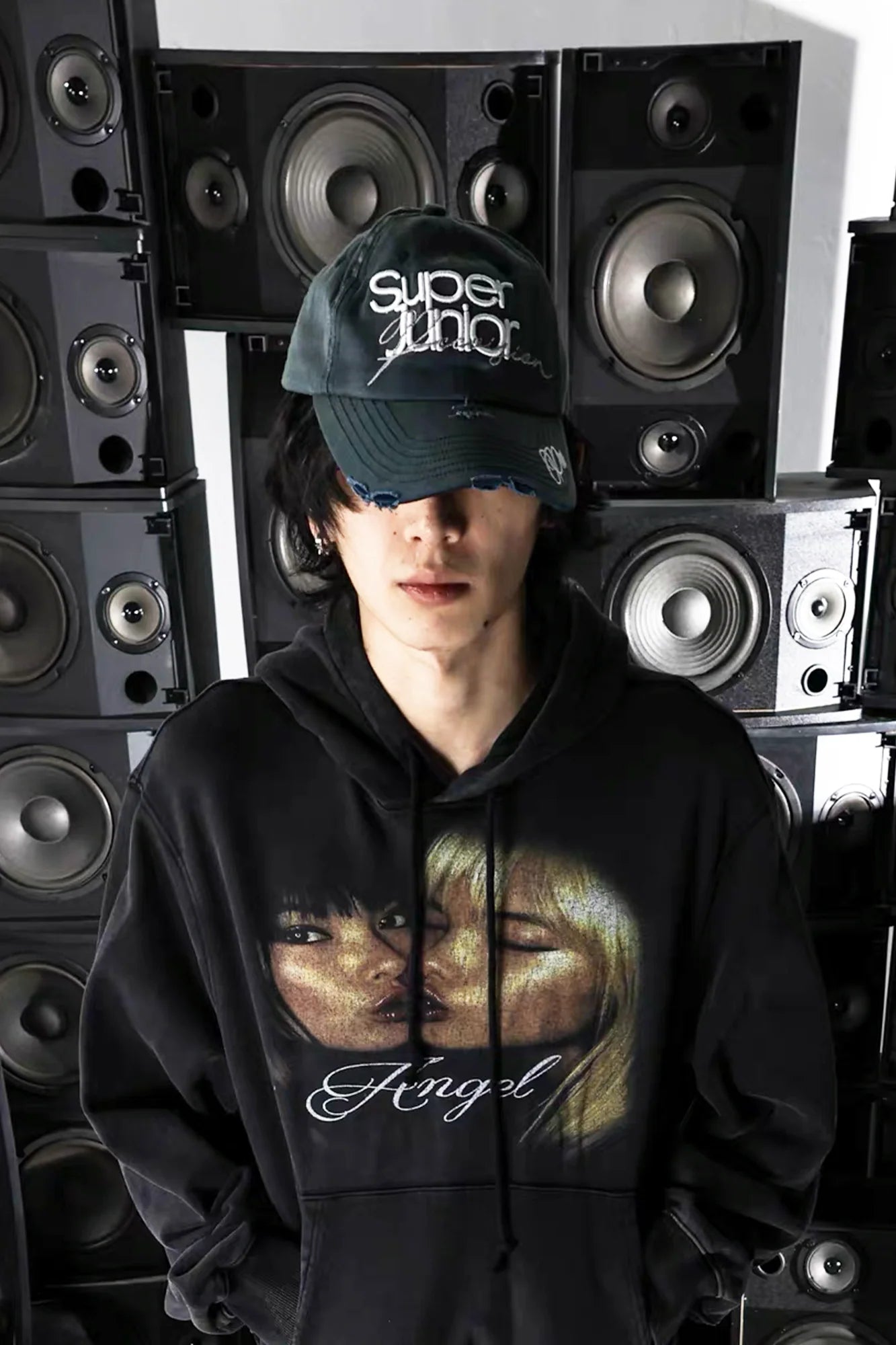 PCCVISION Washed Distressed Embroidered Cap