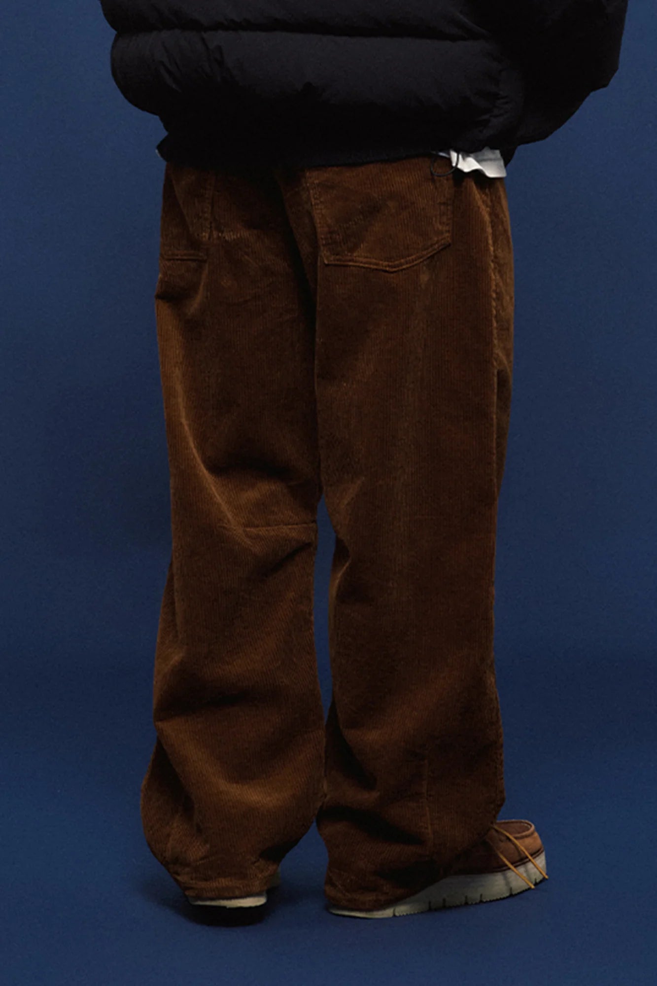 BANANA CLUB Corduroy Pleated Wide-Leg Trousers