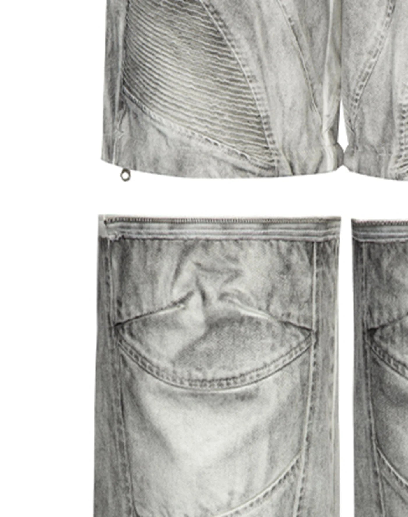 F2CE Distressed Detachable Parachute Pants