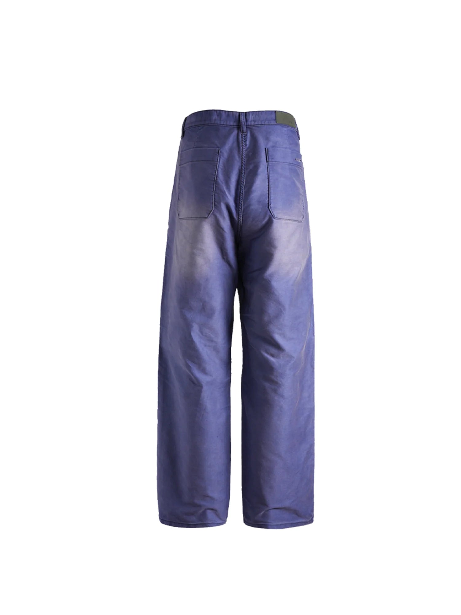 PMW Retro Washed Crinkled Wide-Leg Jeans