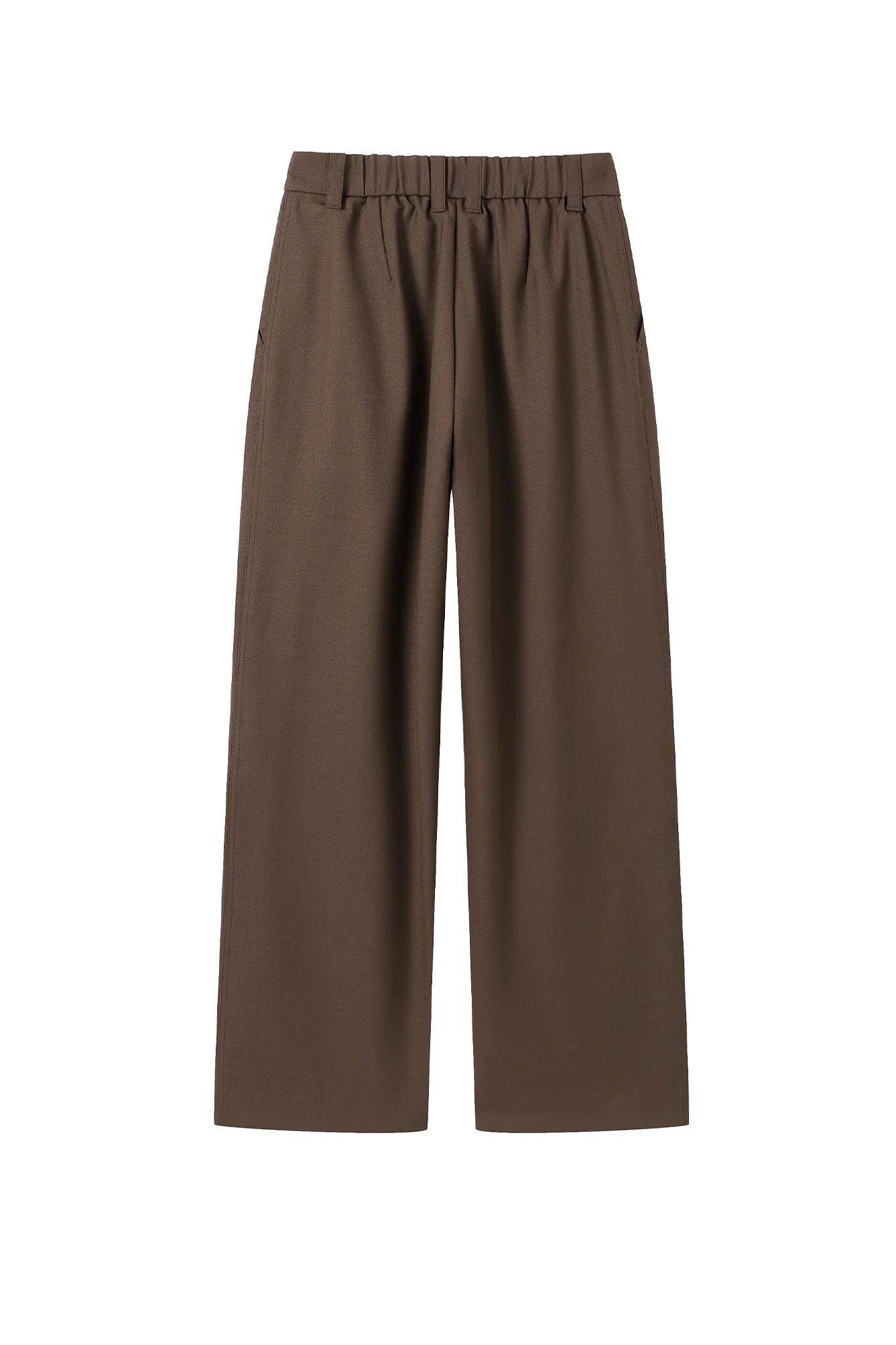 MOITIEDEPETALE Wool-Blended Pleats Trousers