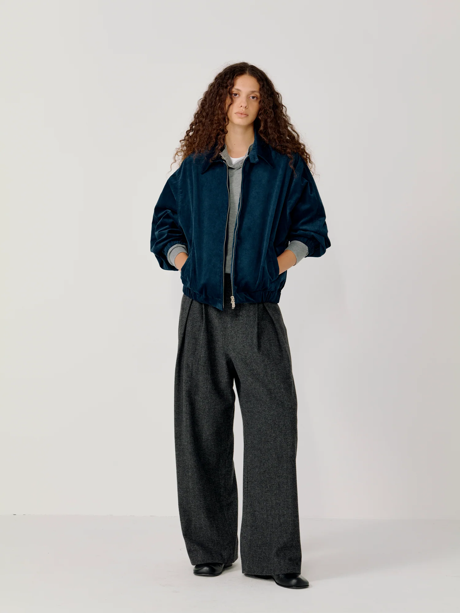 OPICLOTH Retro Washed Corduroy Jacket