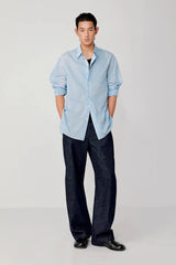 OPICLOTH Classic Striped Long Shirt