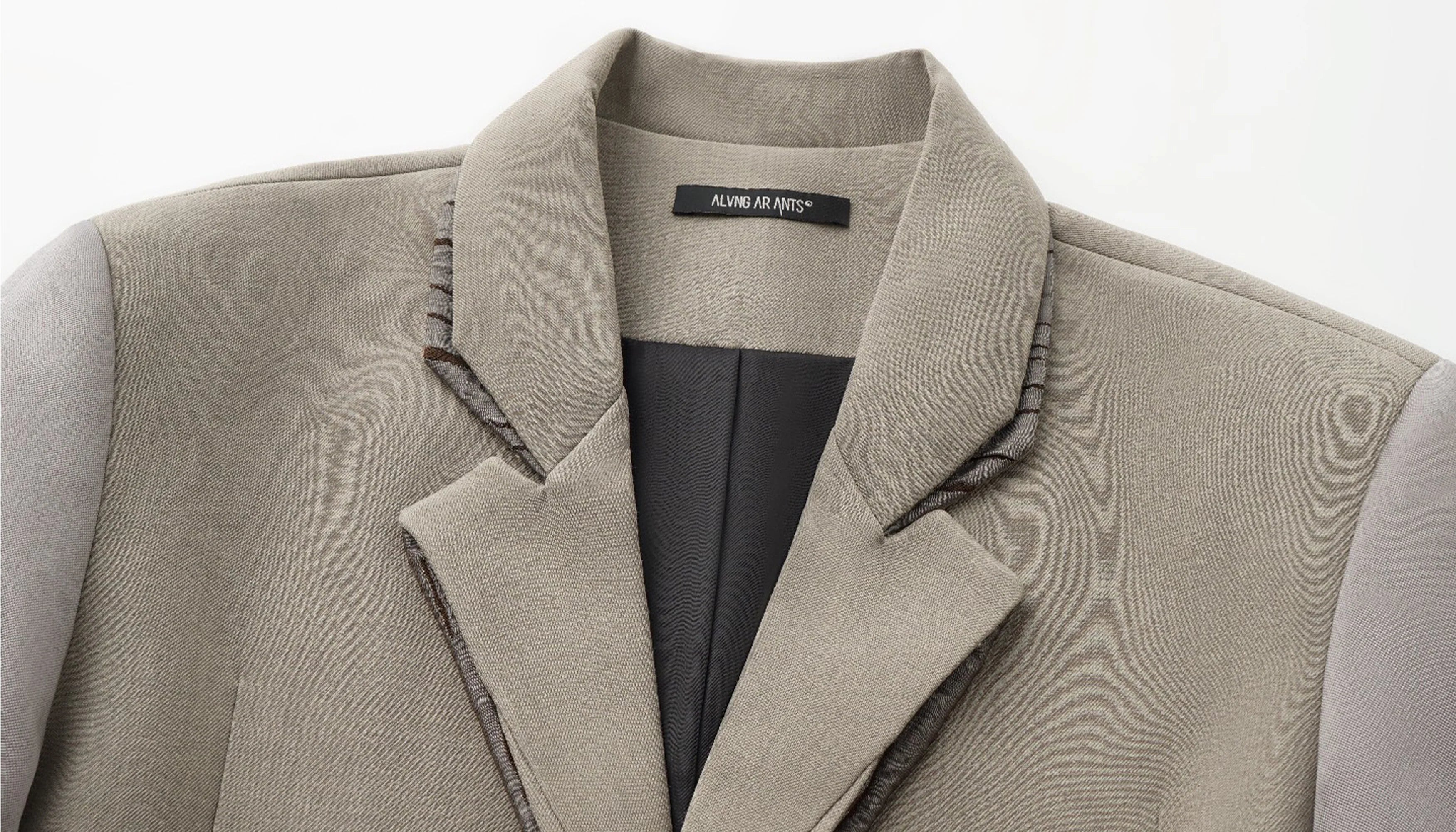 ALVNG AR ANTS Essential Sheen Spliced Blazer