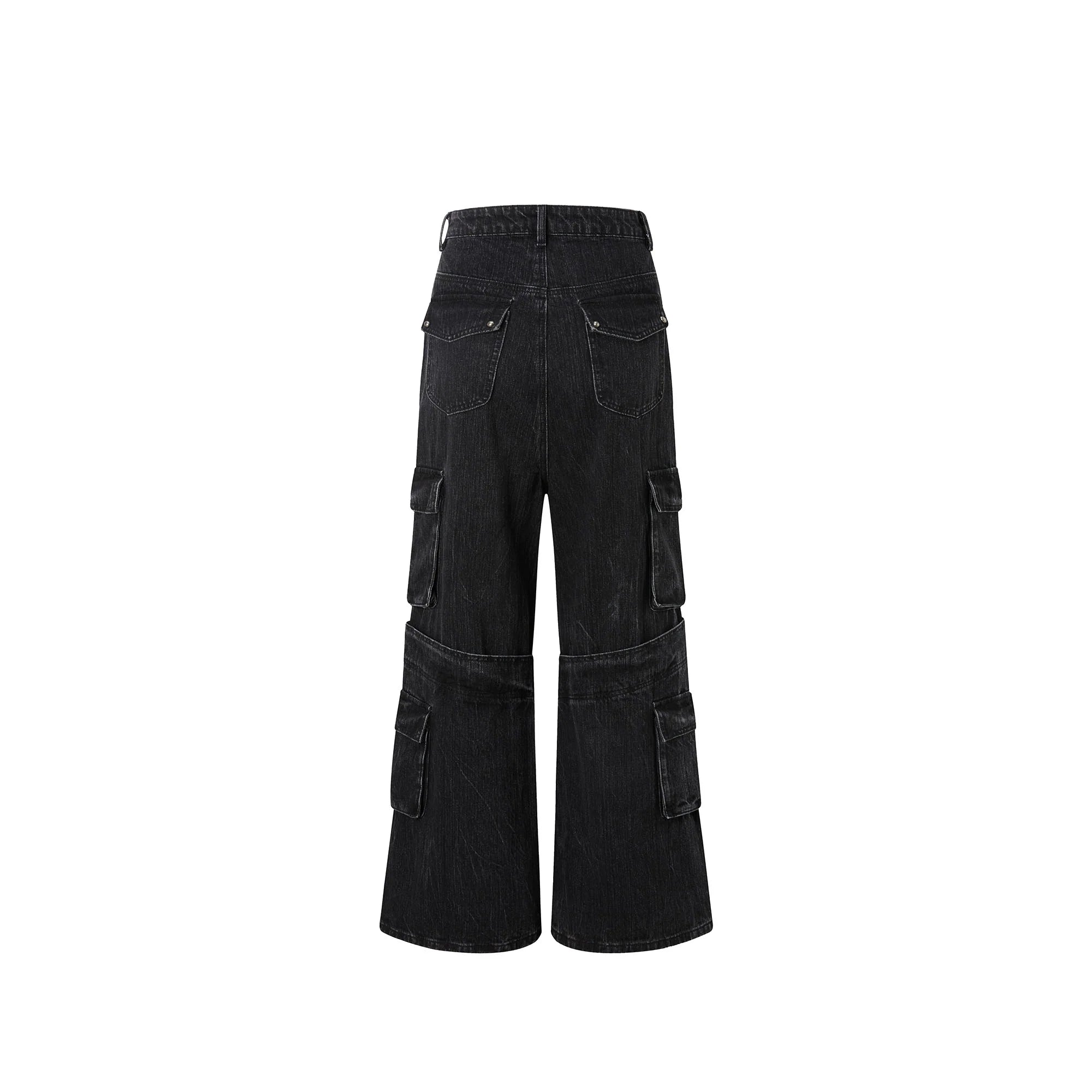 RECOVER ZONE Multi-Pocket Wide-Leg Utility Jeans