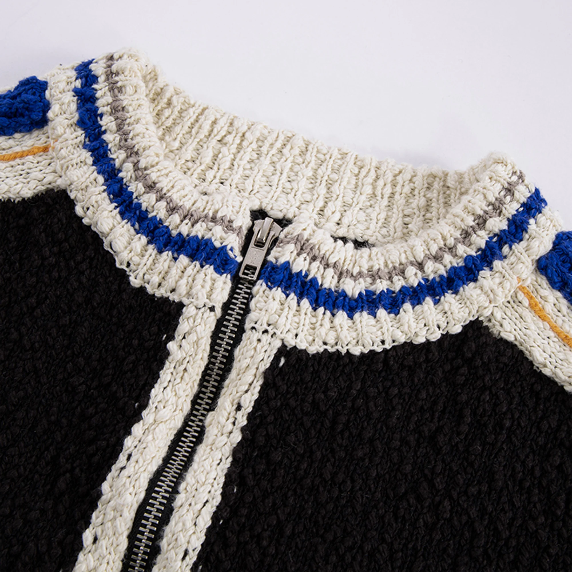 F2CE Contrast Panel Boxy Cardigan