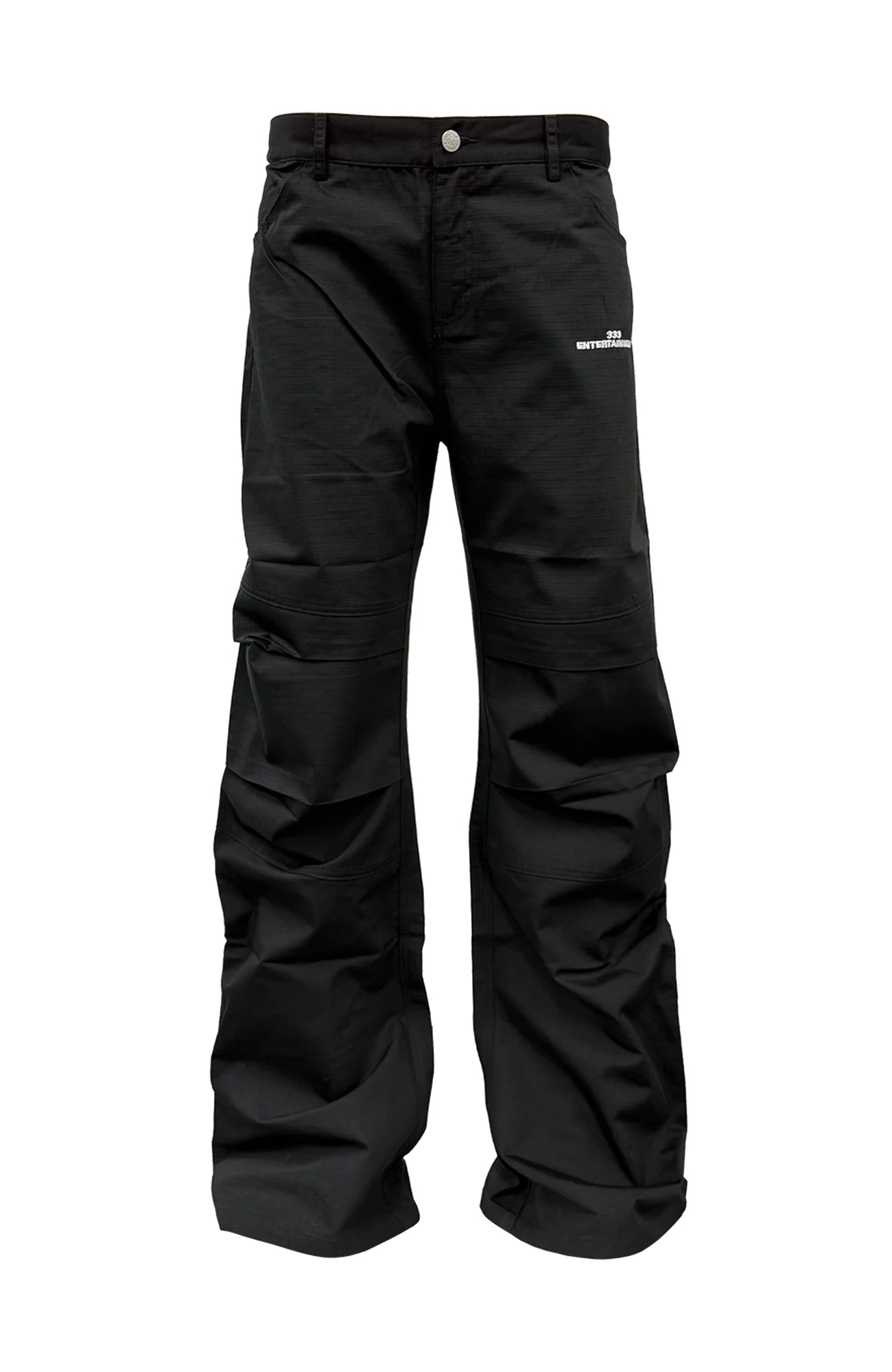 PCCVISION Essential LOGO Wrinkled Baggy Pants