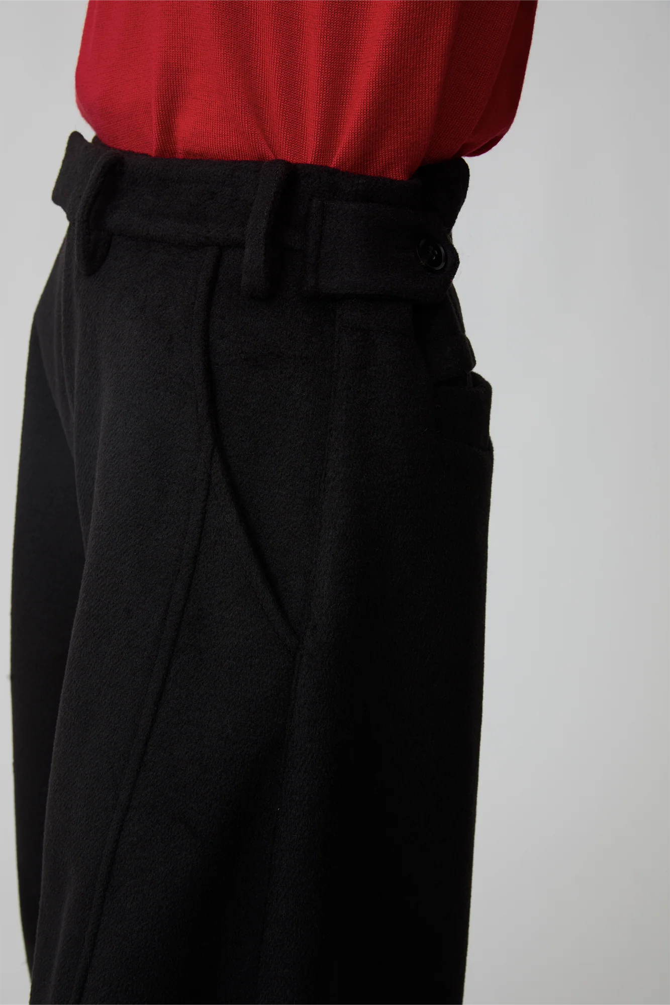 OPICLOTH Essential Wool-Blend Barrel Pants