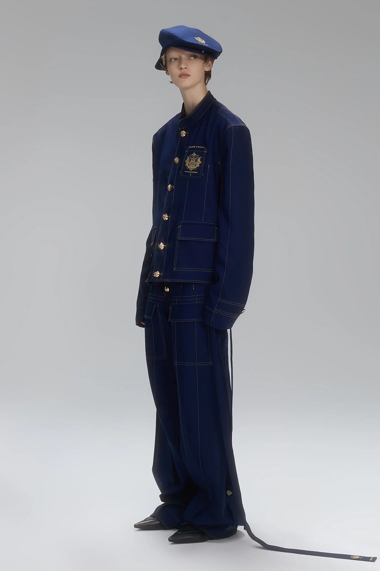 TIWILLTANG Stitched Badge-Embroidered Jacket