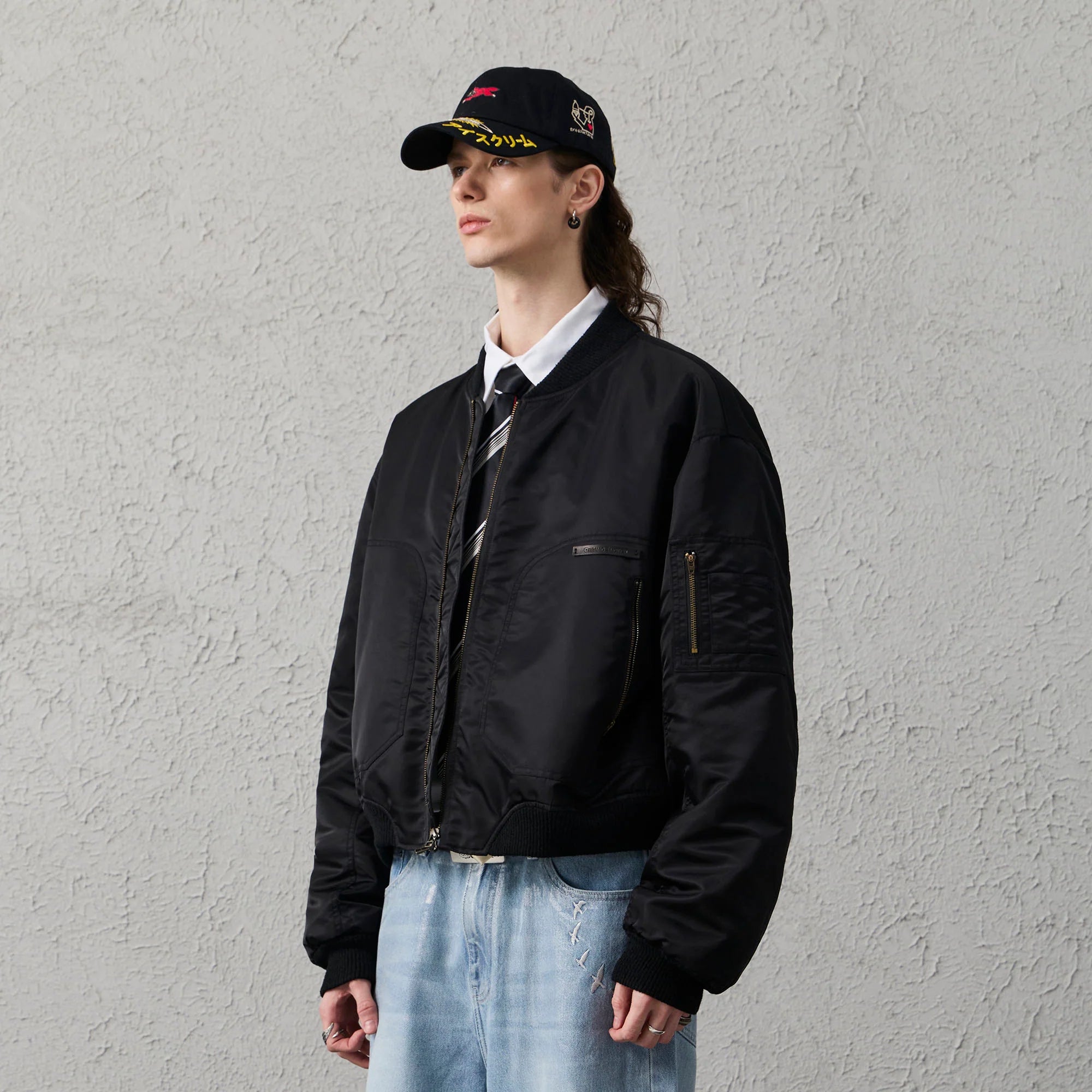 ORGANIC EMOTION Water-Repellent MA-1 Bomber Jacket