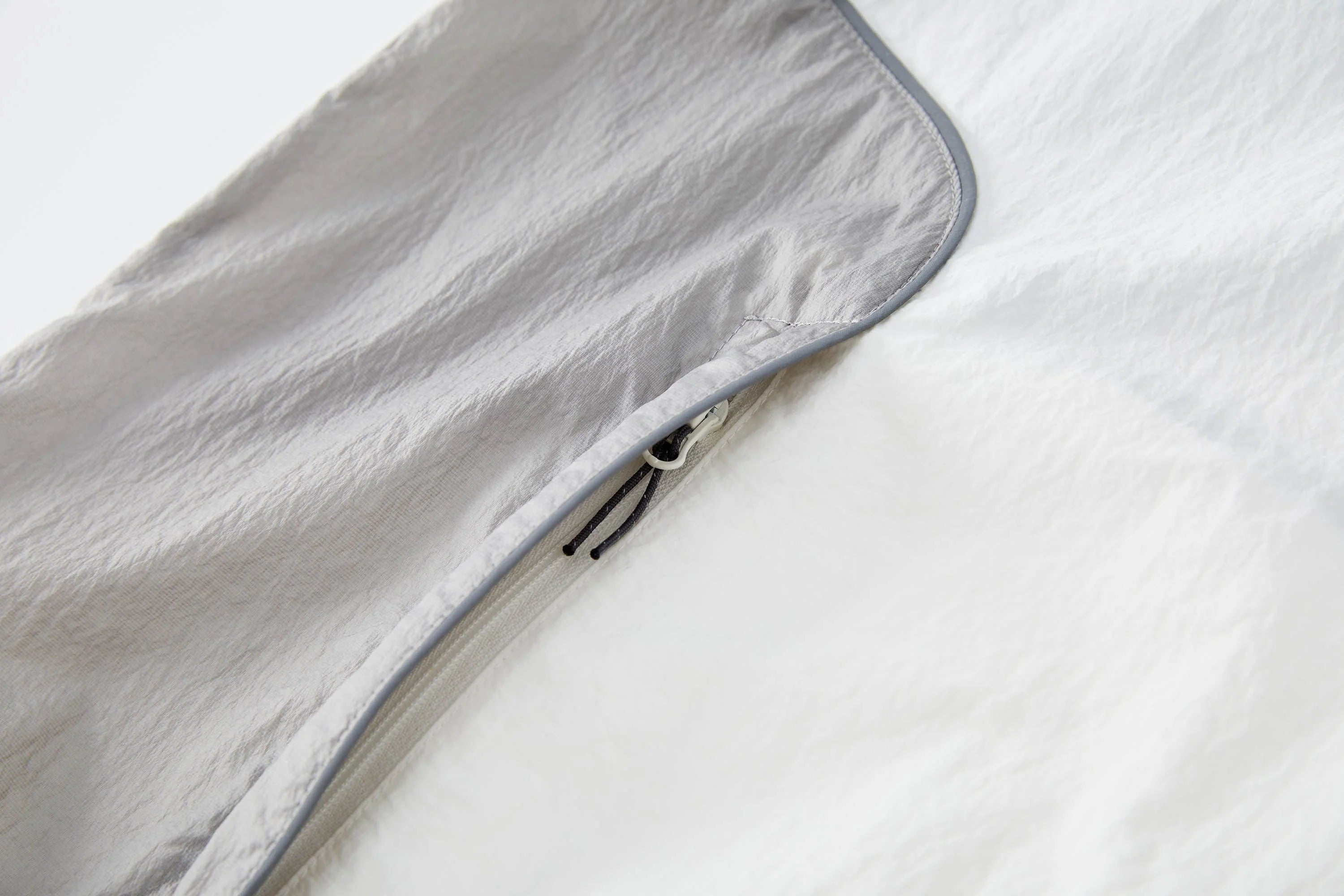 ORGANIC EMOTION Spliced Drawstring UV Protection Light Jacket