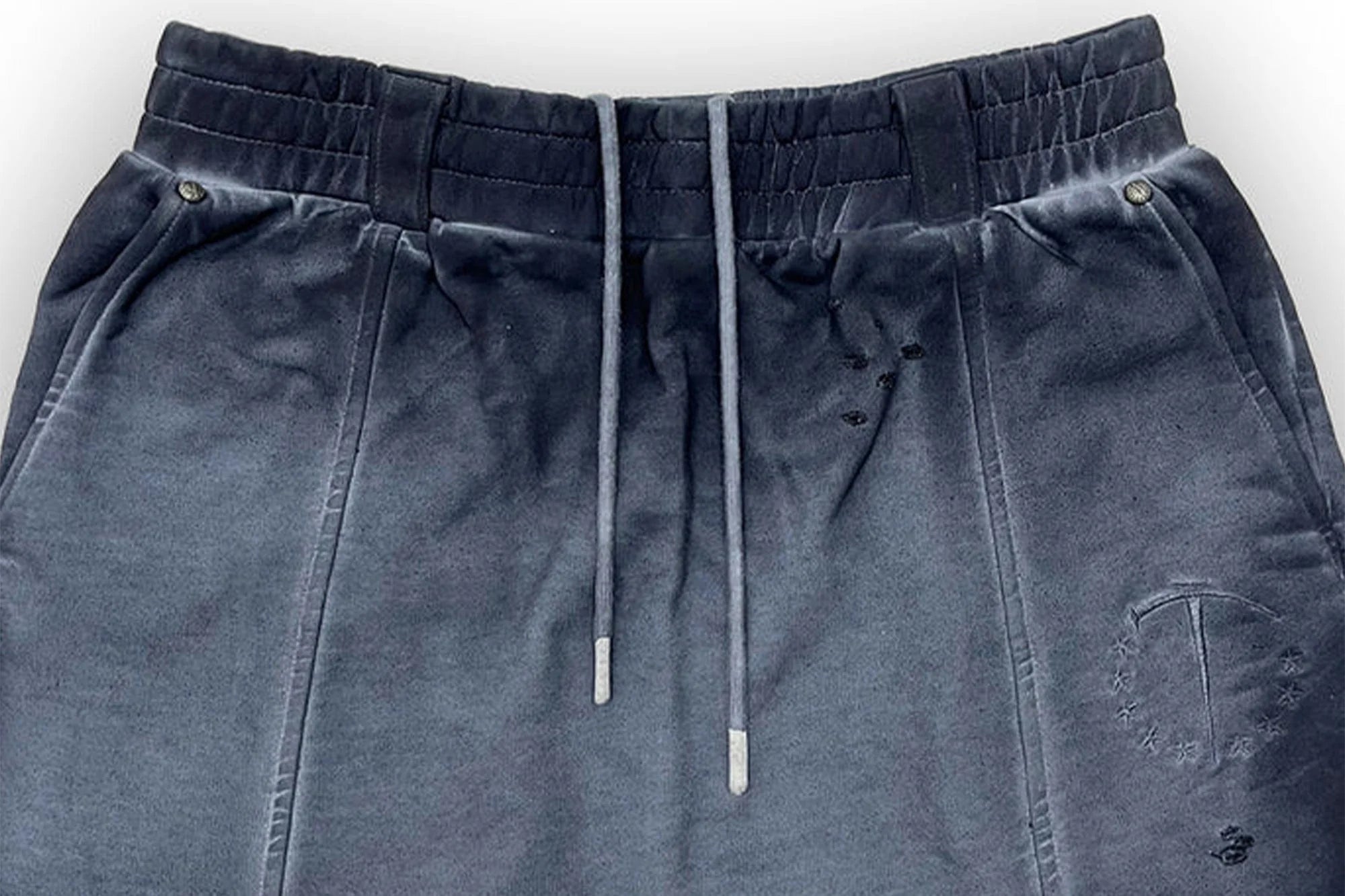 TECNINEGROUP Middle-Panel Washed Drop-Crotch Sweatpants