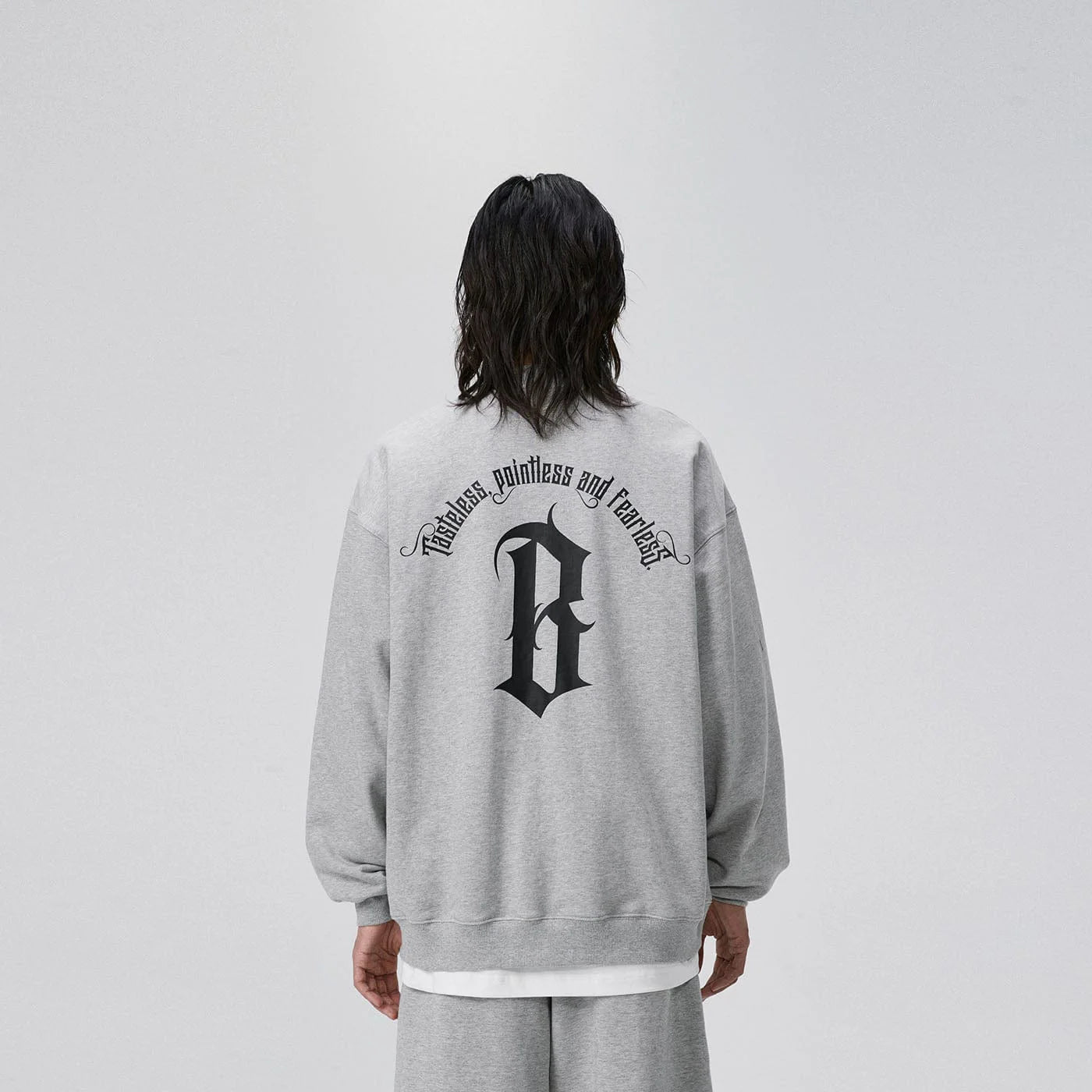 BONELESS Gothic Slogan Sweatshirt