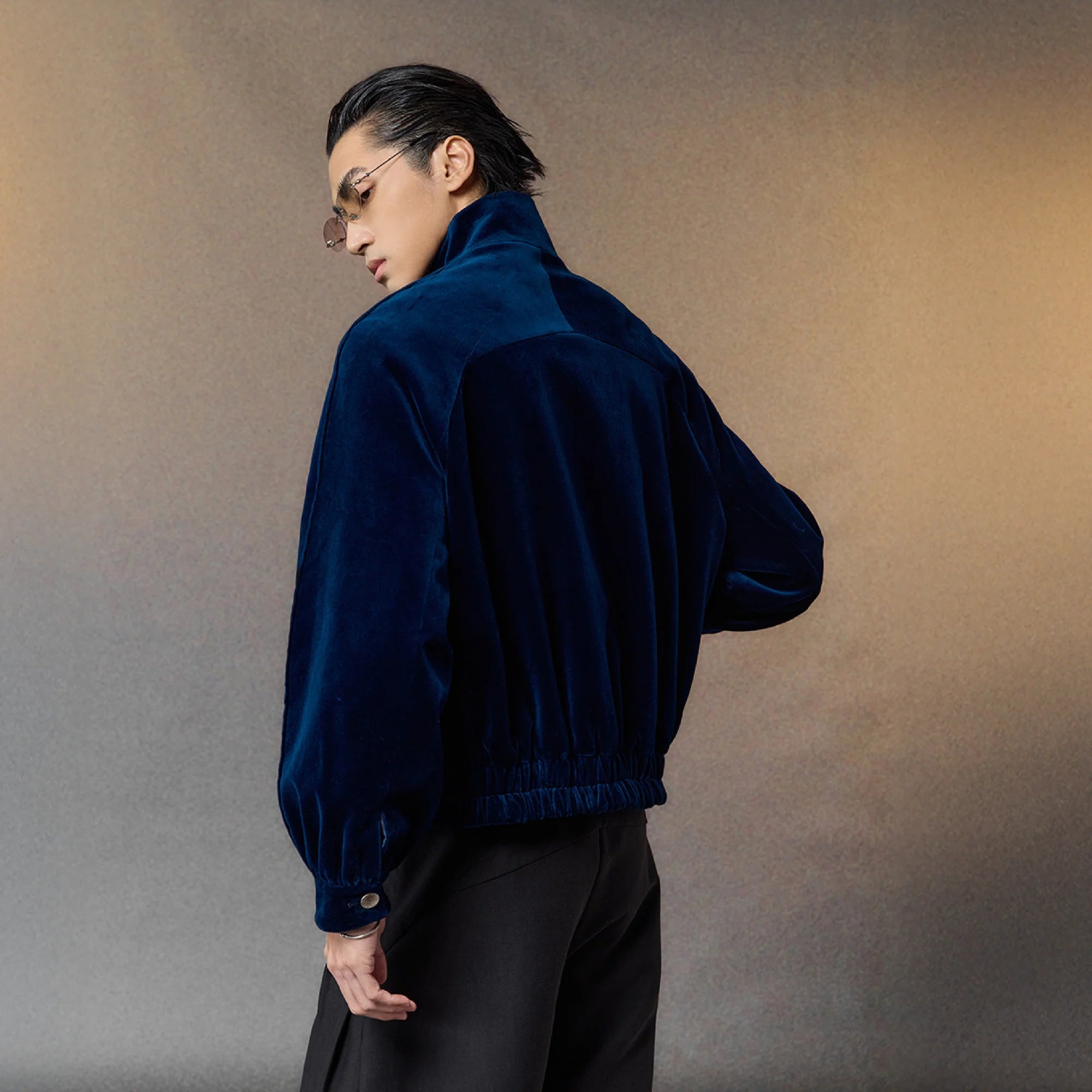 ALVNG AR ANTS Reversible Velvet  Plaid Jacket
