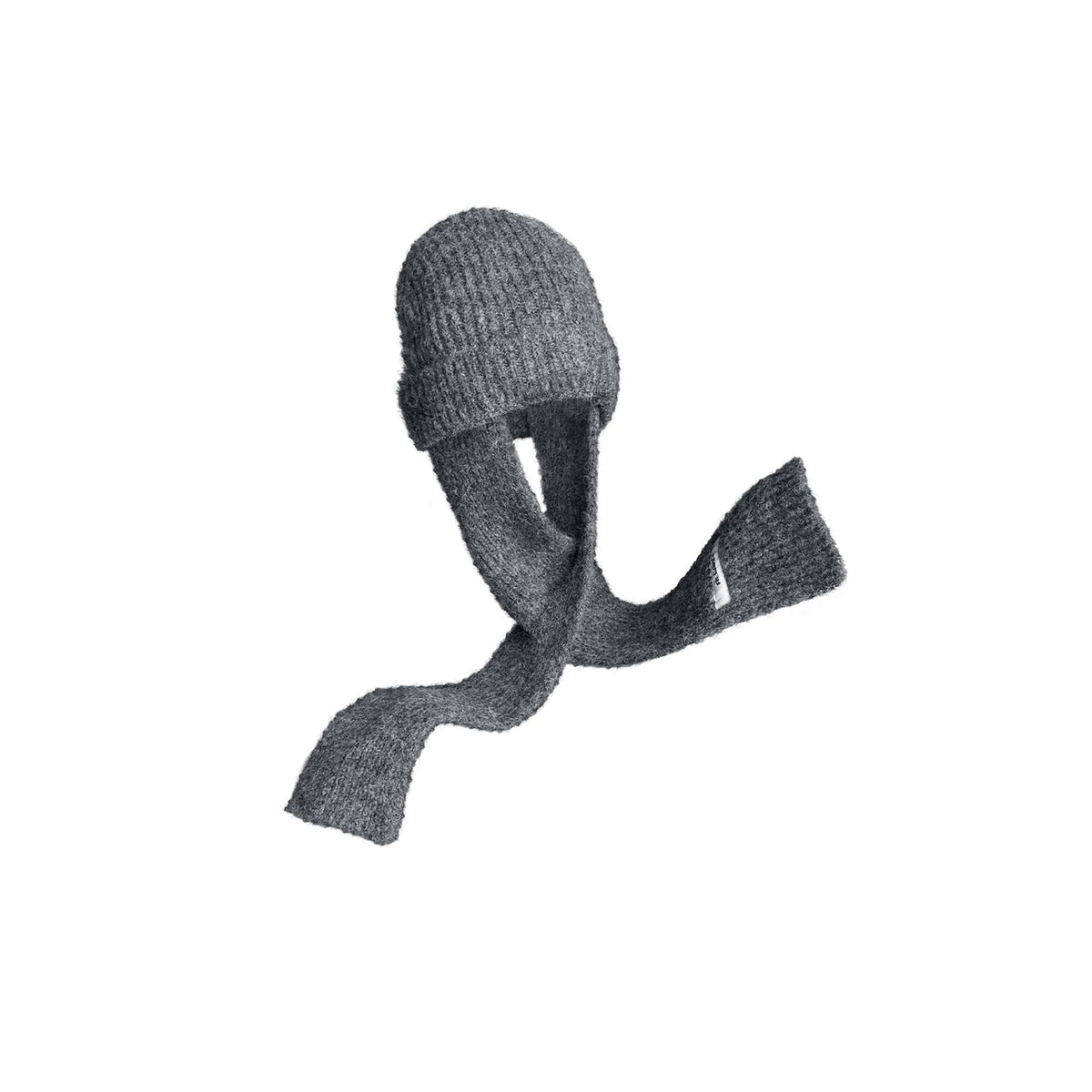 RELABEL Detachable Scarf Beanie Set
