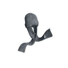 RELABEL Detachable Scarf Beanie Set