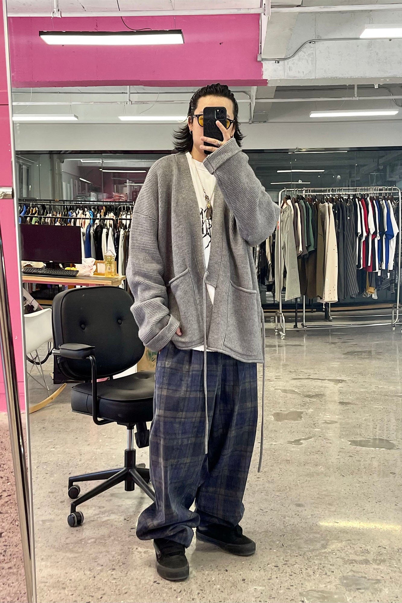 ME DA IGUAL Plaid Tapered Pants