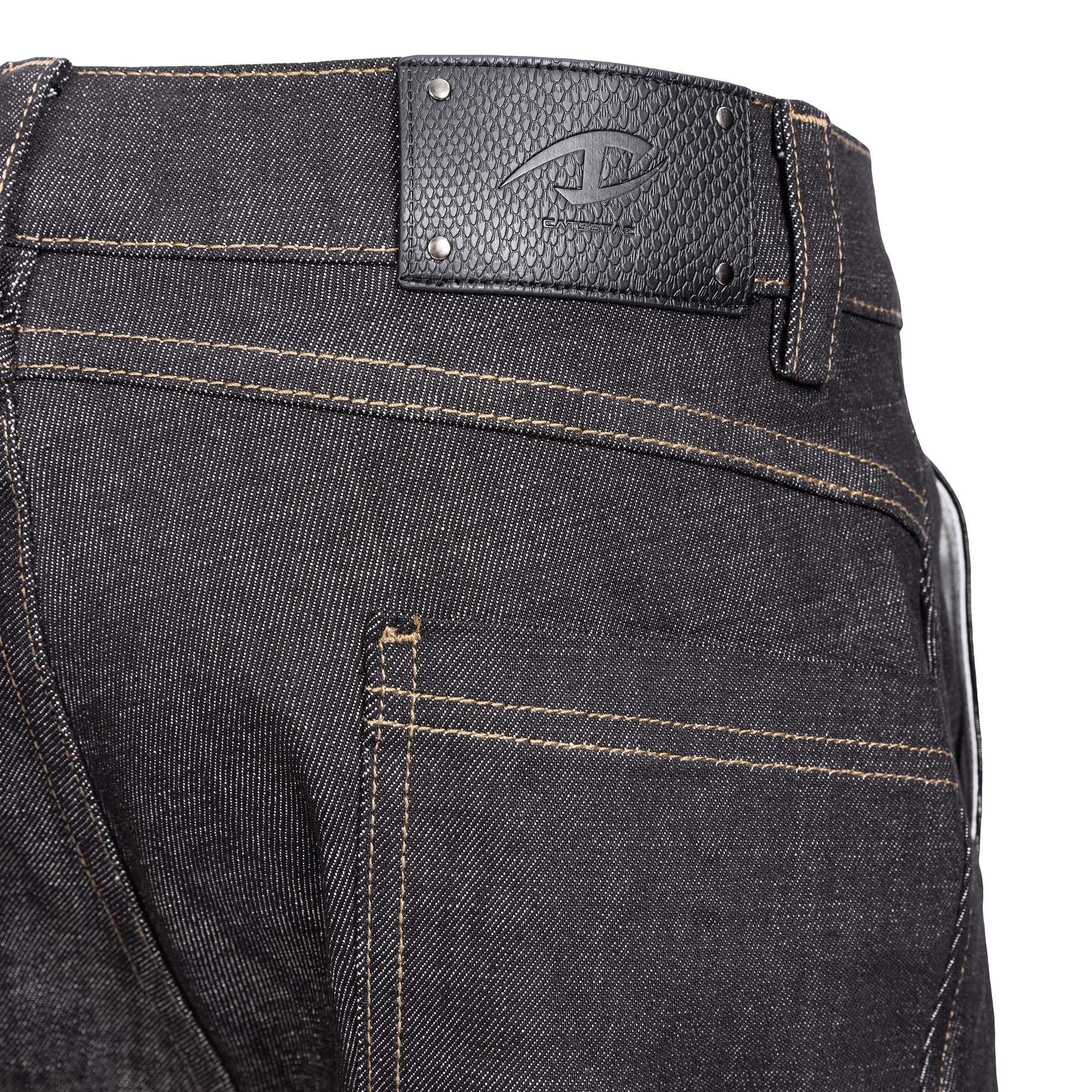 CATSSTAC Retro Curved Seam Panel Raw Jeans